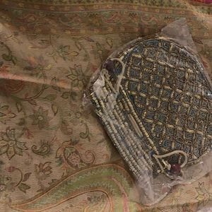 Handcrafted pouch and matching stole!